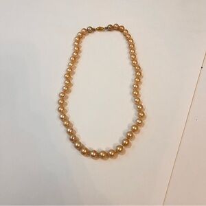 Elegant Rose Colored Pearl Necklace